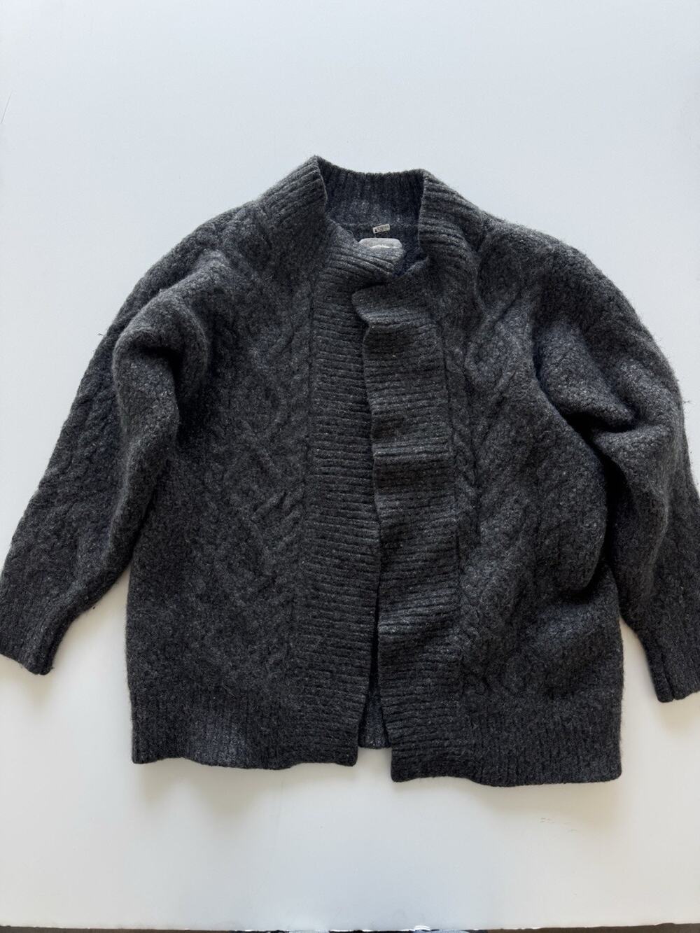 Outerknown Cashmere Donegal Open Cardigan Sweater Medium